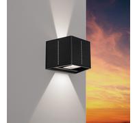 APPLIQUE LED UPDOWN SOLARE QUAD 3,3W 4000K NERO