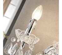 Applique Lindby Merida, cromo, metallo, a 2 luci, altezza 35 cm LINDBY