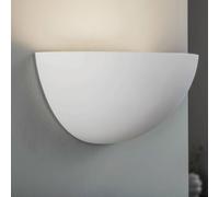 Applique Lindby Pascali, altezza 13 cm, bianco, gesso LINDBY