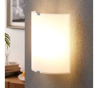 Applique Lindby Phil, bianco, vetro, altezza 21cm, set di 3 LINDBY