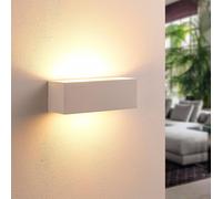 Applique Lindby Tjada, 22 cm, bianco, gesso, G9, verniciabile, 3 unità LINDBY