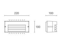 Applique Da Esterno Moderna Kobe Alluminio E Termoplastica Bianco Led 10W 4000K