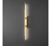 Applique lineare a LED di metà secolo, Moderna Decorazione per la casa, Lampada da Parete a Striscia Lunga, Applique cablata, Barra Tubolare da 39,4" di Diametro, Applique da Parete Industriale i