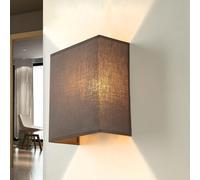 Applique Loft Stoffa Ombra Taupe Design E27 Per Salotto ALICE