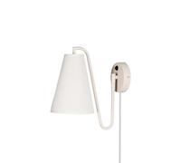 Applique Lou Globen Lighting Bouclé Bianco/ Beige
