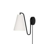 Applique Lou Globen Lighting Bouclé Bianco/ Nero