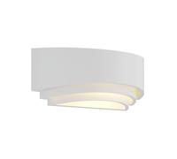 Applique 'Lucien' dimmerabile (Moderno) colore Bianco, in Argilla ad es. Cucina (1 luce, E14) di Lindby | applique