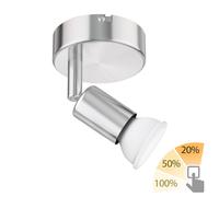 Applique LUNARA a fiamma singola con lampada LED GU10 bianco caldo con [EEK: F]