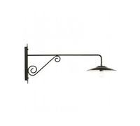 Applique Lunga Grande Esterno Antique Alluminio E Porcellana Grigio 1 Luce E27