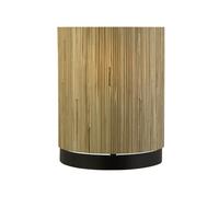 Applique Meadow 1Lt, paralume in erba naturale e metallo nero