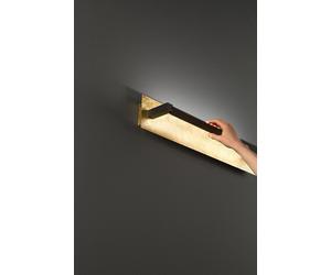 Applique metallo foglia oro design moderno PERENZ 8434 FO CT