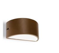 Applique Da Esterno Umbe Chiusa Alluminio E Termoplastica Ruggine 1 Luce E27
