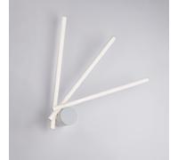 Applique Mikado con Luci Orientabili LED Integrato, Bianco, Metallo e Alluminio Laccato, 10xØ45 - Max 85 cm