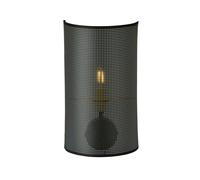 Applique Minimal 1 Luce Ladone In Acciaio Nero E Oro