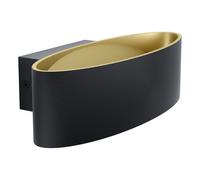 Applique Minimal Maccacari Alluminio Nero Luce Led Integrato 10W [EEK: A++]