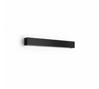Applique Rummo in alluminio nero LED 30W 2400Lm 3000K 81cm con diffusore satinato