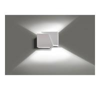Applique Moderna 1 Luce Bjorn A Forma Geometrica In Acciaio Bianco