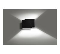Applique Moderna 1 Luce Bjorn A Forma Geometrica In Acciaio Nero