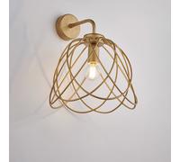 Applique Moderna 1 Luce Pagoda In Ferro Laccato Oro