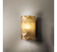 Applique Moderna 1 Luce Prisma In Polilux Oro Made In Italy