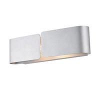 Applique Moderna 2 Luci Hug In Ferro Laccato Argento [EEK: A++]