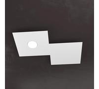 ECCENTRIC APPLIQUE-PLAFONIERA 1 LUCE + 1 DECORATIVO GRIGIO 1156-1L1D-GR