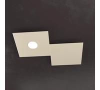 ECCENTRIC APPLIQUE-PLAFONIERA 1 LUCE + 1 DECORATIVO SABBIA 1156-1L1D-SA