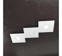ECCENTRIC APPLIQUE-PLAFONIERA 2 LUCI + 1 DECORATIVO GRIGIO 1156-2L1D-GR