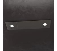 ECCENTRIC APPLIQUE-PLAFONIERA 2 LUCI + 2 DECORATIVO MARRONE 1156-2L2D-MA