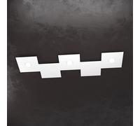 ECCENTRIC APPLIQUE-PLAFONIERA 3 LUCI + 2 DECORATIVO BIANCO 1156-3L2D-BI