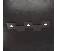 ECCENTRIC APPLIQUE-PLAFONIERA 3 LUCI + 2 DECORATIVO MARRONE 1156-3L2D-MA
