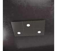Applique Moderna 6 Moduli Eccentric Metallo Marrone 3 Luci Gx53