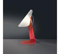 Applique Moderna A 1 Luce Calle In Polilux Rosso Fluorescente Made In Italy [EEK: A++]