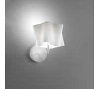 Applique Moderna A 1 Luce Folio In Polilux Bianco Made In Italy