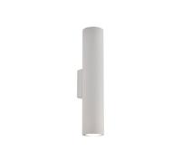 Applique in ferro laccato bianco GU10 2 luci