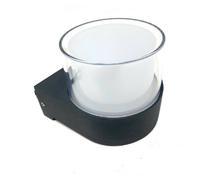 APPLIQUE MODERNA A LED PER ESTERNO DA PARETE NERO 7W LUCE 6500K 3000K 4000K ES57