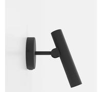 EGLO Almudaina - Lampada da parete LED per interni, minimalista, con faretto spot mobile, faretto da parete in metallo nero, lampada per soggiorno e camera da letto, colore luce bianco caldo