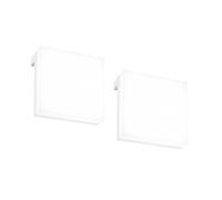 Applique Moderna Aniani Plastica Bianco Led Integrato 6W 4000K