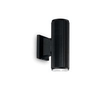 Applique Moderna Base Alluminio Nero 2 Luci 5W 4000K Luce Naturale [EEK: A++]
