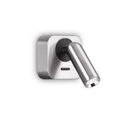 Applique led Ideal Lux Bean 260679 nickel lampada parete moderna orientabile