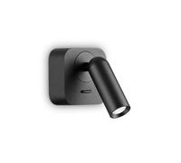 LAMPADA DA PARETE BEAN SQUARE AP NERO