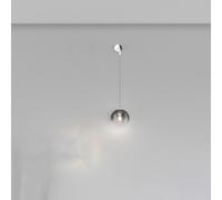 Applique Moderna Big Eclipse Metallo Cromo Vetro Fumè 1 Luce E27 [EEK: A++]