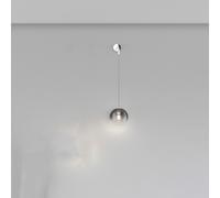 APPLIQUE CROMO 1 LUCE VETRO FUME' 1194CR-A-FU