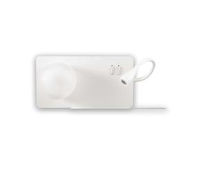 Applique Moderna Book-2 Metallo Bianco 2 Luci 3W 3000K Luce Calda [EEK: A++]