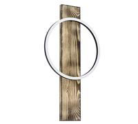 Applique Moderna Boyal Acciaio Nero 1 Luce Led Integrato 12W
