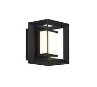 Applique Moderna Chaplin Acciaio Bianco Policarbonato Nero Led 1,7W 3000K