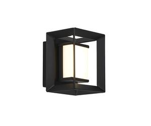 Applique Moderna Chaplin Acciaio Bianco Policarbonato Nero Led 1,7W 3000K