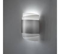 Applique Moderna Con Cavo 1 Luce Bea In Polilux Silver Made In Italy