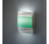 Applique Moderna Con Cavo 1 Luce Bea In Polilux Verde Made In Italy