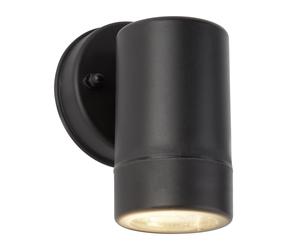 Applique Moderna Costiero Policarbonato Nero Trasparente 1 Luce Gu10
